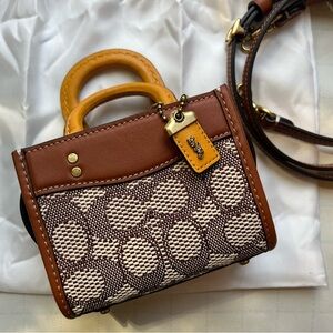 Coach Rogue 12 In Signature Textile Jacquard